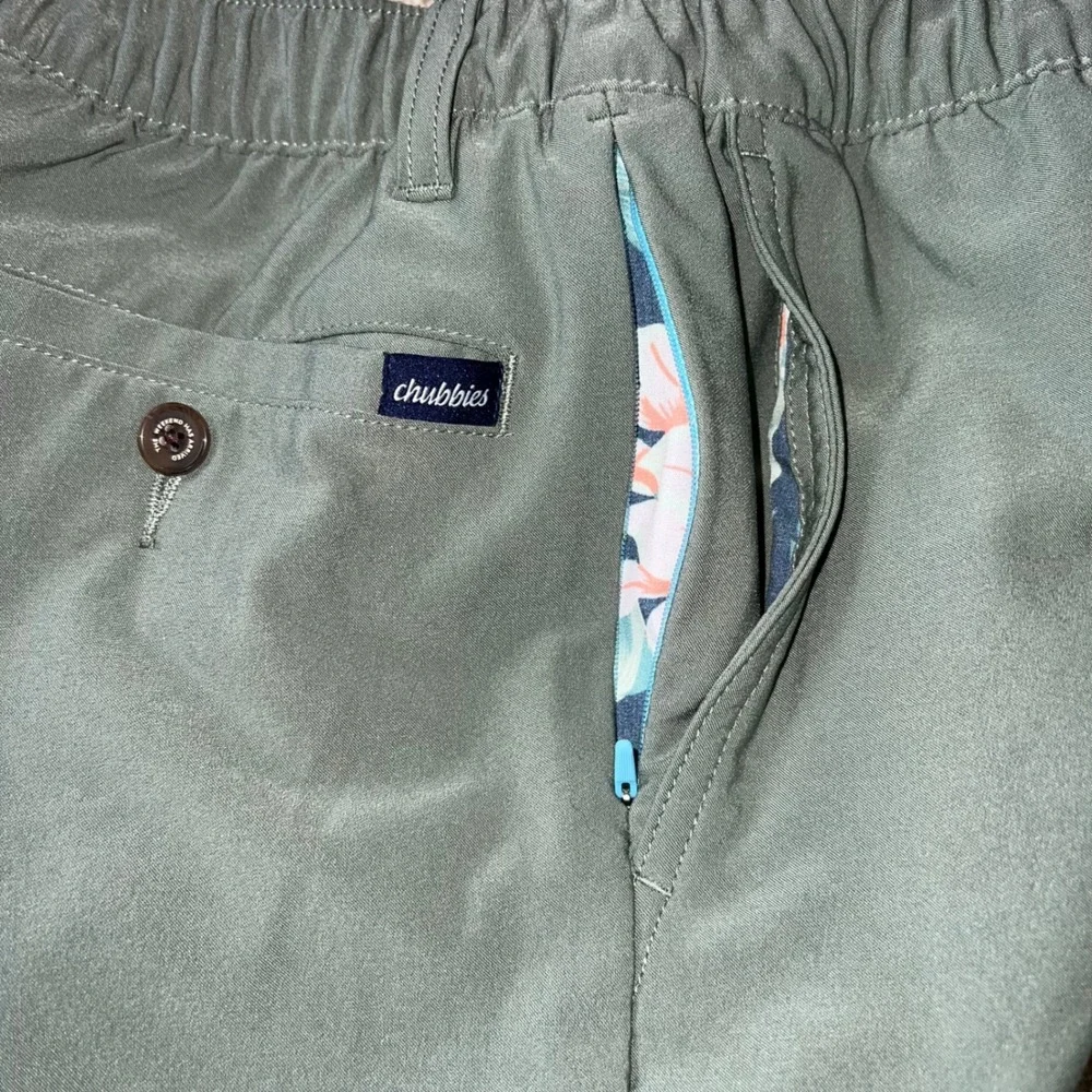 Chubbies Men's‎ The Travertines Everywear Pants Size Small Green